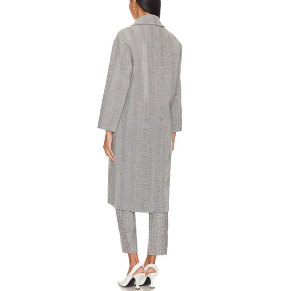 Line and Dot Paola Coat Heather Grey Wool Blend Size Small NWT Button Closure - Picture 11 of 16